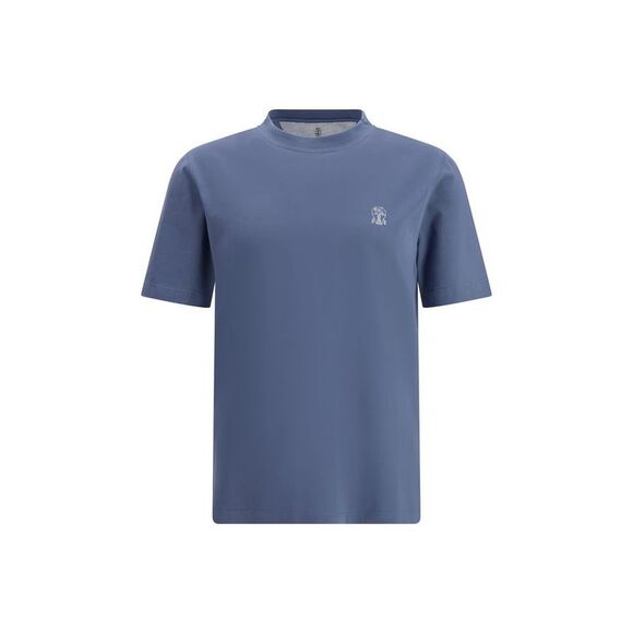 Brunello Cucinelli Blue Cotton Men's T-Shirt